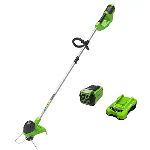 Greenworks 40V 12" Cordless String Trimmer, 2.0Ah Battery and Charger Included