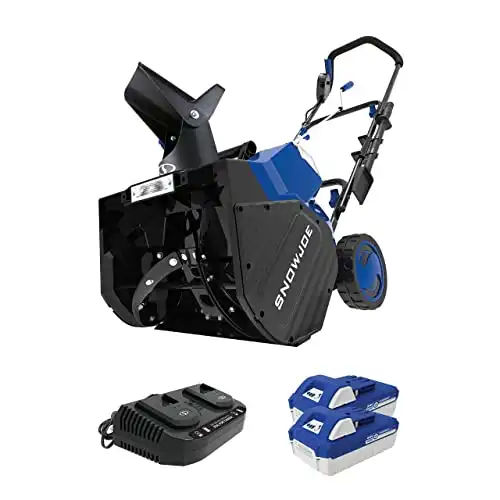 Snow Joe Cordless Snow Blower with 2 4.0AH Batteries and Charger